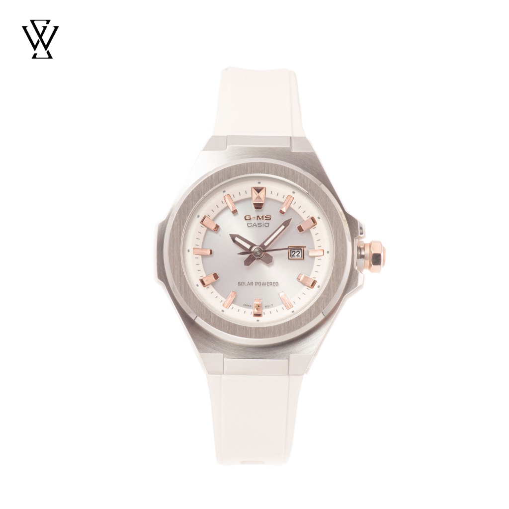 Đồng Hồ Năng Lượng Mặt Trời Nữ Casio Baby-G WATCHSTORE MSG-S500-7ADR Thiết Kế Kính Khoáng 39mm, Dây Nhựa Và Vỏ Thép