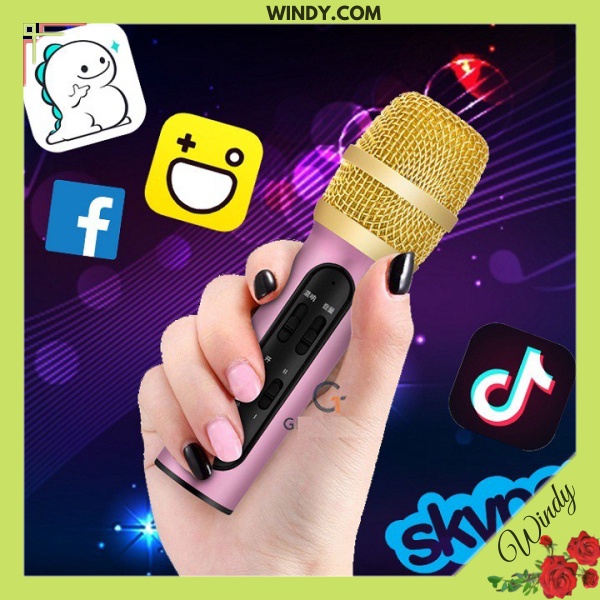 Micro Karaoke Livestream Thu Âm C11 Cao Cấp + Tặng Tai Nghe