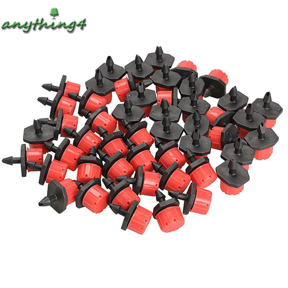 Set 100 Đầu Tưới Nhỏ Giọt 1/4 Inch Có Thể Điều Chỉnh Lưu Lượng Nước