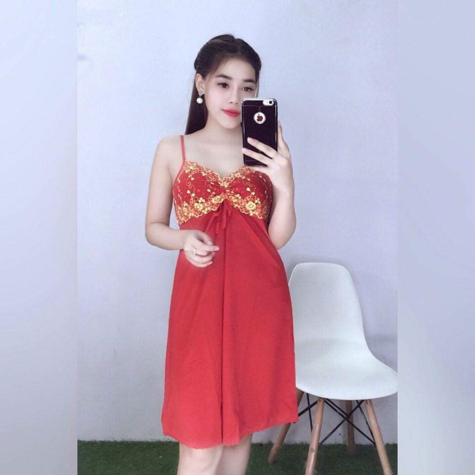 ĐẦM NGỦ THUN LẠNH PHỐI REN SEXY BHGS58