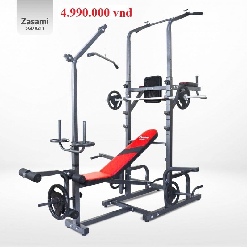 Giàn tạ đa năng kết hợp xà đơn xà kép Zasami SGD 8211 - MẪU HOT NHẤT 2021