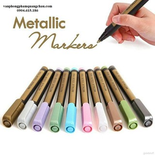 Bút nhũ Metallic color pen nét 2mm - Trang trí scrapbook, thiệp, album