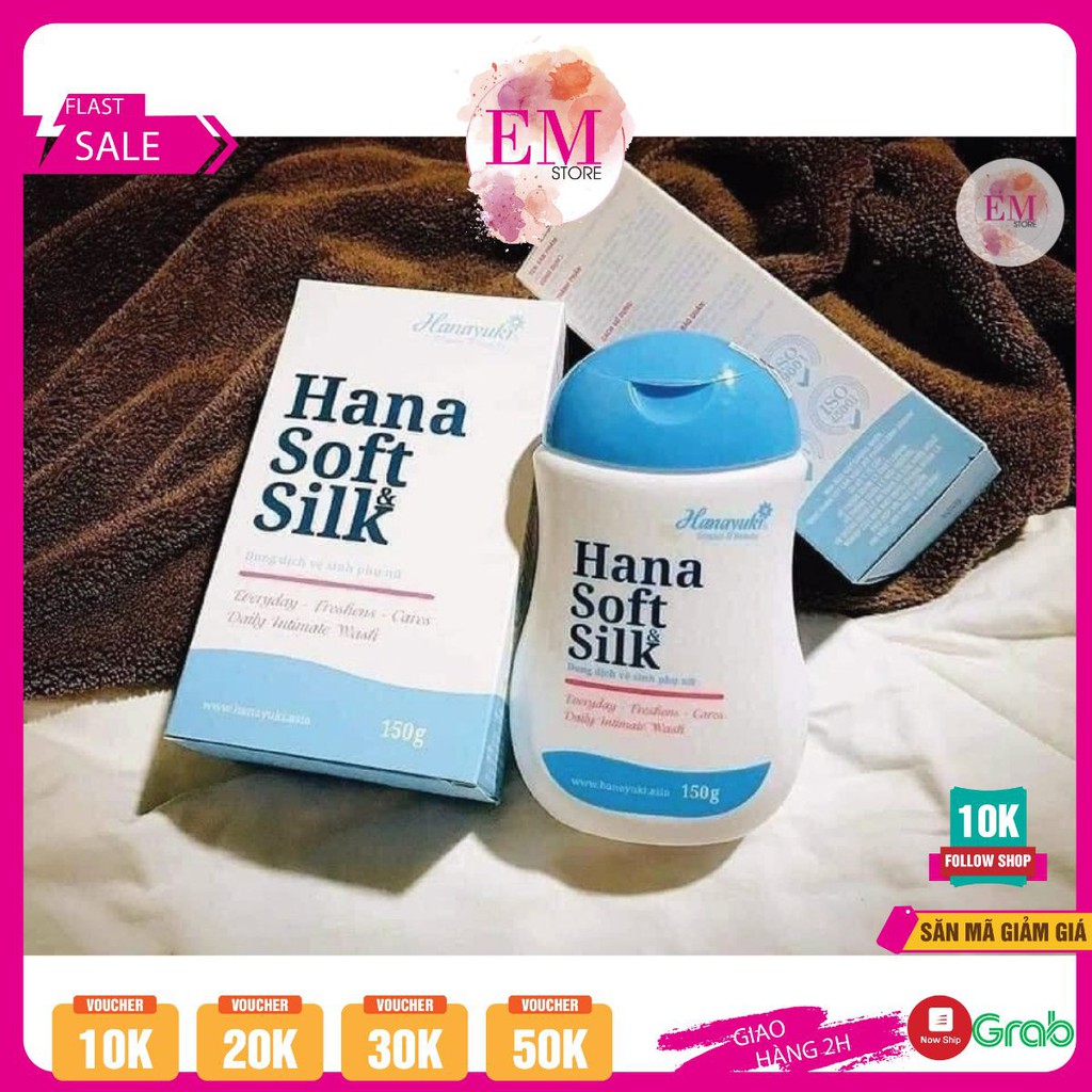 Dung dịch vệ sinh Hana Soft Silk 150ml ngăn ngừa mùi khó chịu thơm mát cả ngày