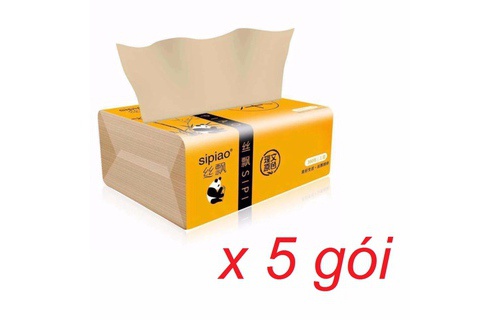 COMBO 5 GÓI GIẤY GẤU TRÚC SIÊU DAI-SIÊU MỊN CAO CẤP