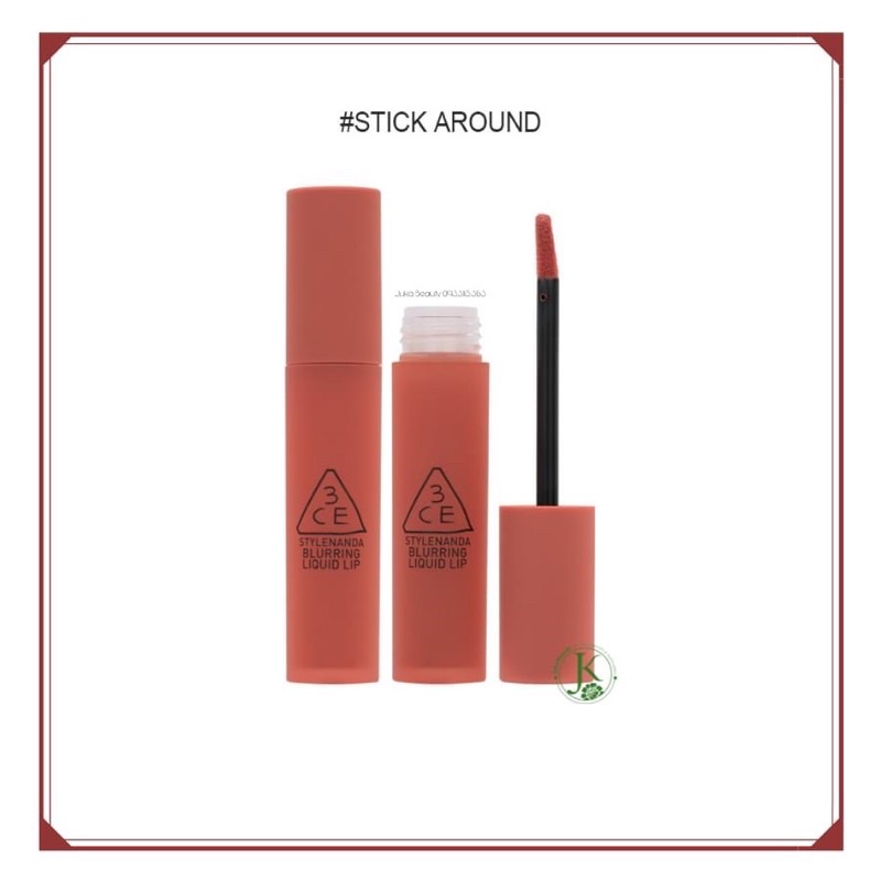 Son kem 3CE Blurring Liquid Lip Stick Around