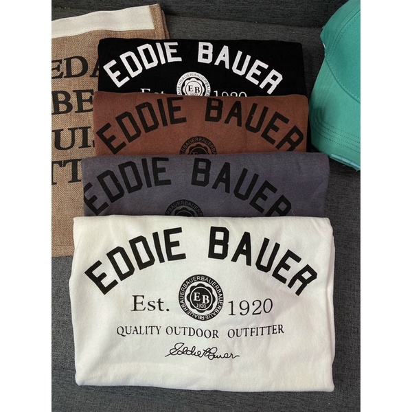 Áo Thun 3158 In Chữ EDDIE BAUER, Áo Phông Nam Nữ Tay lỡ form rộng Oversize | BigBuy360 - bigbuy360.vn