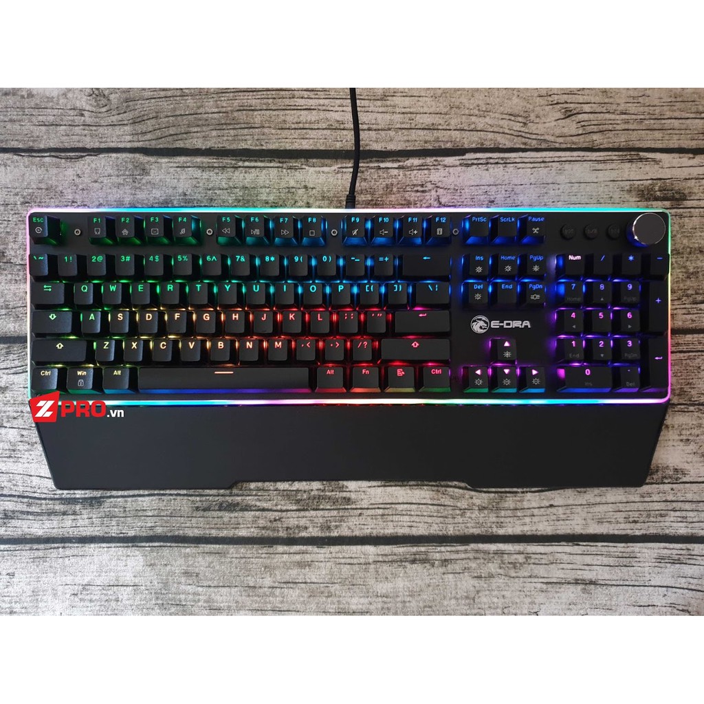 [Mã SKAMA06 giảm 8% đơn 250k]Bàn phím cơ quang học E-Dra EK308 RGB Plus