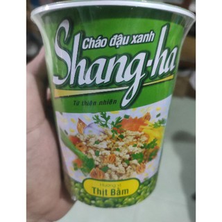 Cháo đậu xanh Shangha vị thịt bằm - Ly 50g