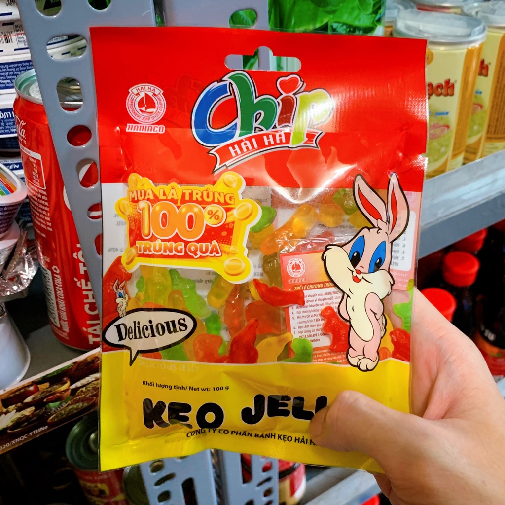 Kẹo Dẻo Jelly Chipchip Hải Hà Hương Trái Cây Tự Nhiên Gói 100g