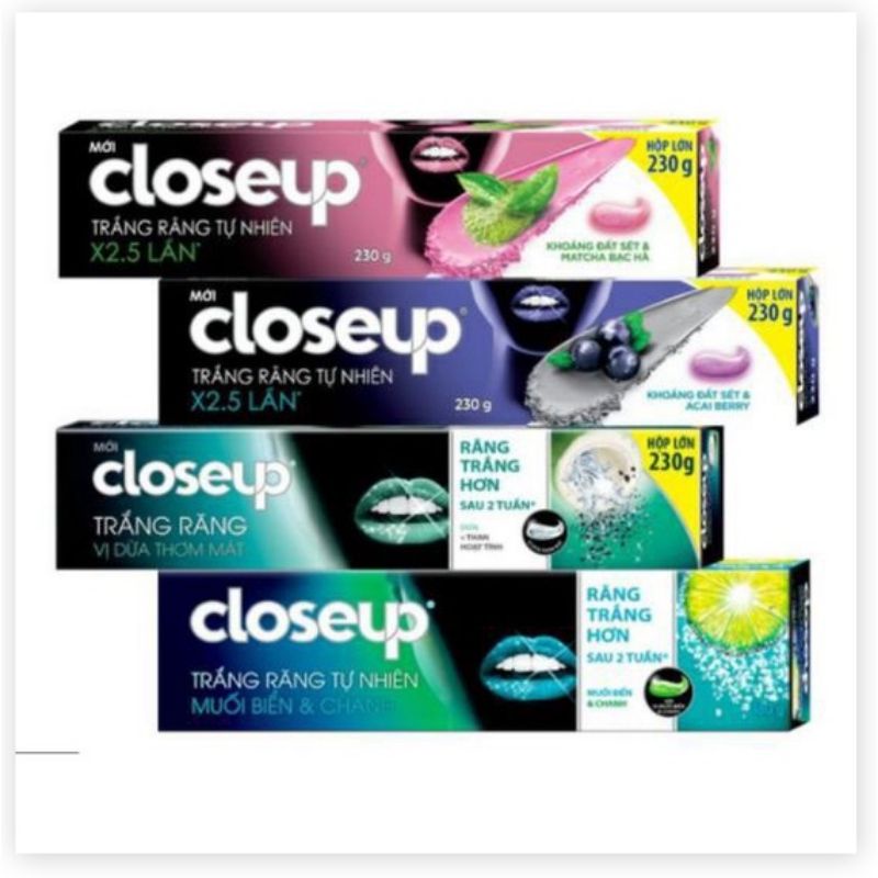 Kem Đánh Răng Trắng Tự Nhiên Closeup Attraction Toothpaste 230g