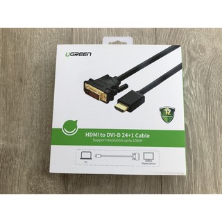 Cáp HDMI To DVI ( 24+1 ) 3M Ugreen 10136