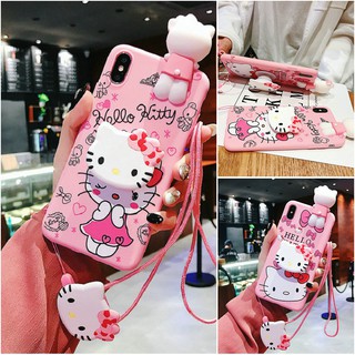 Ốp điện thoại TPU mèo Kitty cho OPPO F11 PRO F9 7 5 1S 3 PLUS A3S 5S 9 2020 A7 2018 A37 57 71 73 77 83 1K REALME C2