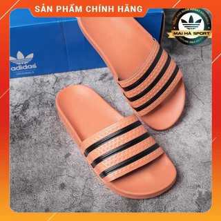 Dép Nữ Quai Ngang ❤️FREESHIP❤️ Dép Nữ Quai Ngang Full Tag Code Màu Cam Siêu Thoái Mái Êm Chân Dễ Phối Đồ