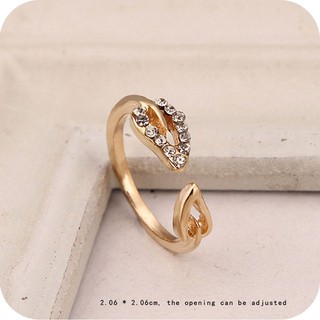 Nhẫn mạ vàng/bạc đính đá độc đáo lạ mắt