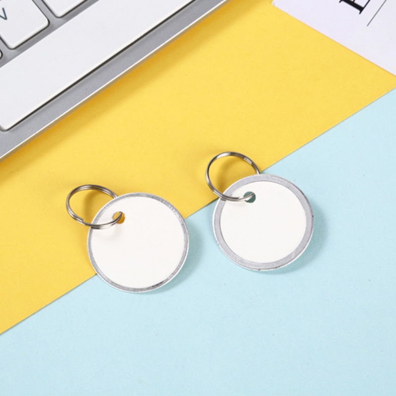 Sa Set 50 Thẻ Giấy Tròn Bằng Kim Loại Trang Trí Giáng Sinh