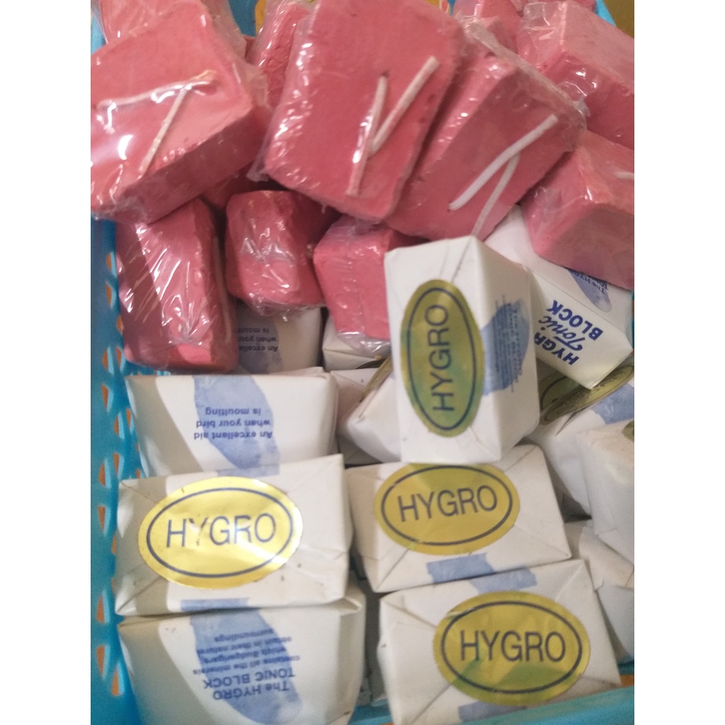 VIÊN KHOÁNG CANXI TRẮNG  / ĐỎ  CHO CHIM VẸT