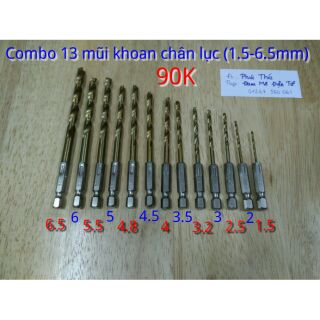 Bộ mũi khoan chân lục giác