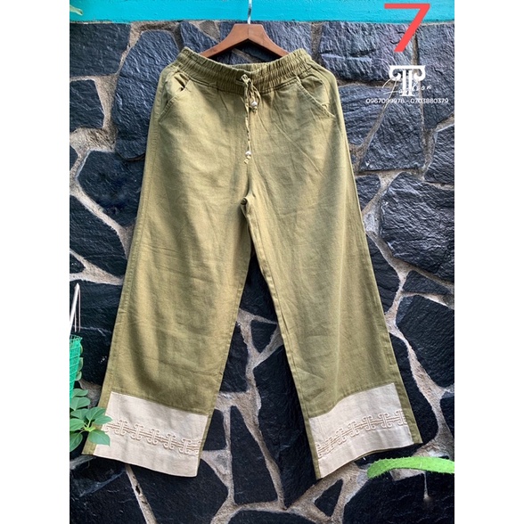 QUẦN LINEN 8,5 TẤC THIẾT KẾ PHỐI LAI