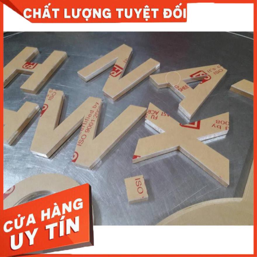 Chữ mica cắt theo yêu cầu