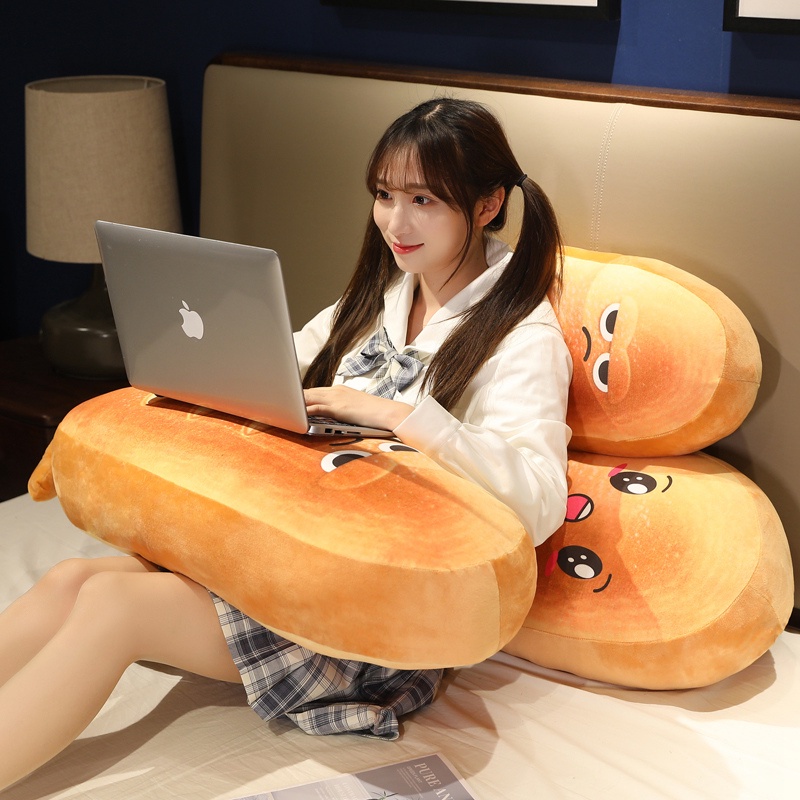 Gối Ôm Nhồi Bông Hình Bánh Mì Dễ Thương Dùng Làm Quà Tặng Sinh Nhật Cho Bé Gái