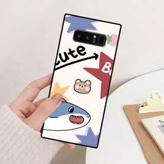 Ốp lưng Samsung Note 8 - Note 9 in hình cá mập, khủng long dễ thương, cute (T01 - T06)