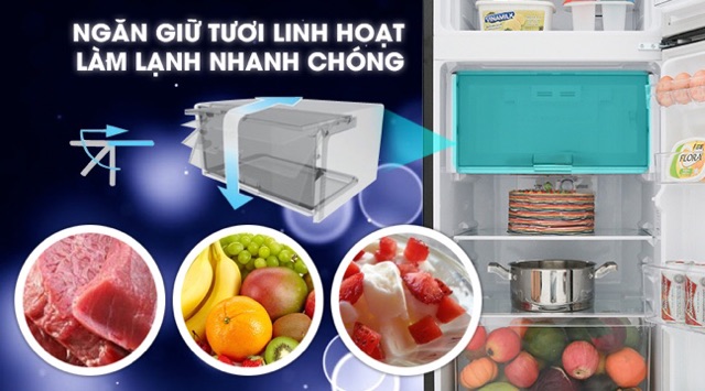 Tủ lạnh Sharp Inverter 182 lít SJ-X201E-DS (Miễn phí giao tại HCM-Ngoài tỉnh liên hệ shop)