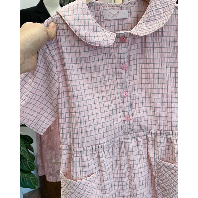 Váy Perimitz caro hồng | BigBuy360 - bigbuy360.vn