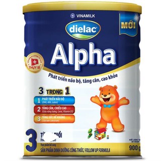 Sữa bột Vinamilk Dielac Alpha 3 900g (Hộp thiếc)