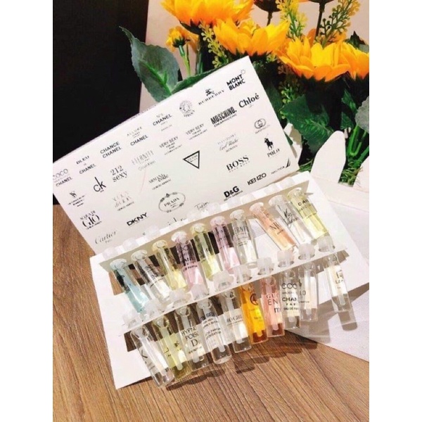 Bộ 20 ống test nước hoa mini