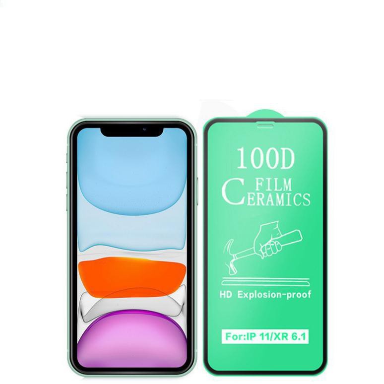 Cường lực iphone Dẻo 100D Full màn - Cường lực Dẻo Chống Mẻ Vỡ Viền