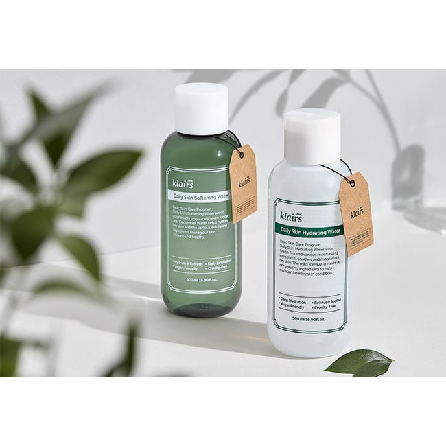 12/2023 Thanh Lý Nước Hoa Hồng Klairs Daily Skin Softening Water Loại Bỏ Da Chết Làm Dịu Cấp ẩm Cho Da 500ml