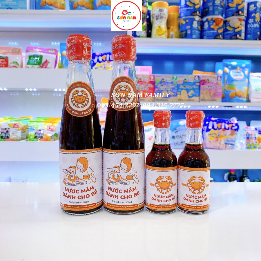 Nước Mắm 9 Nghĩa Cho Bé Ăn Dặm Chai 60ml 200ml