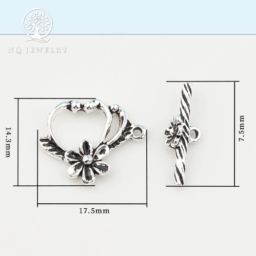Charm bạc hình khóa - NQ Jewelry
