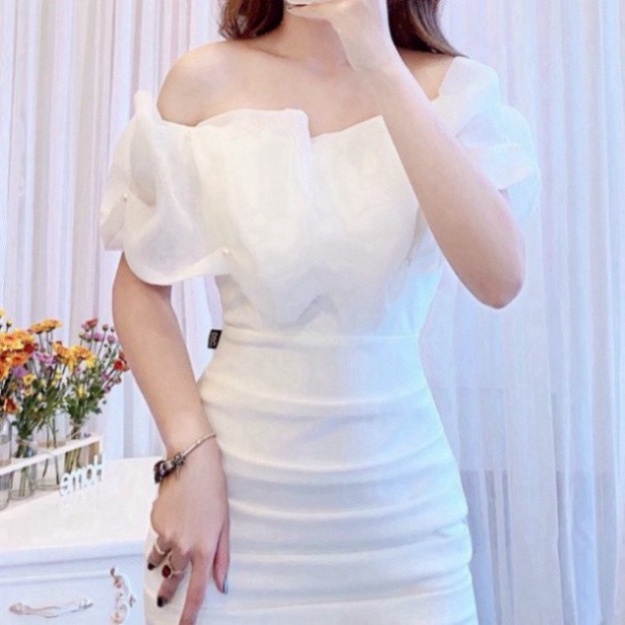 váy Trắng Body Trễ Vai DVC V1640, Chính Hãng 2021 | BigBuy360 - bigbuy360.vn