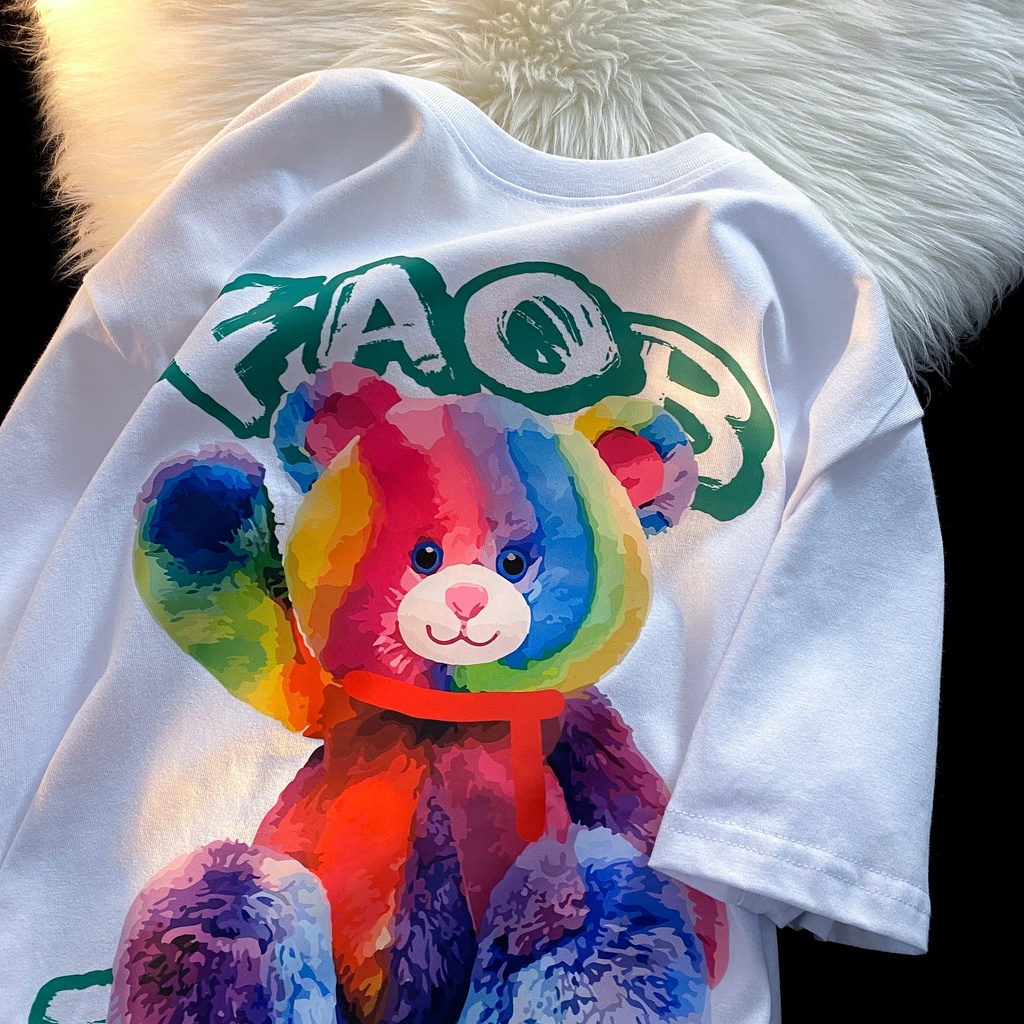 NRVP Áo thun cotton tay ngắn cổ tròn thời trang mùa hè phong cách Hàn Quốc cho nữ