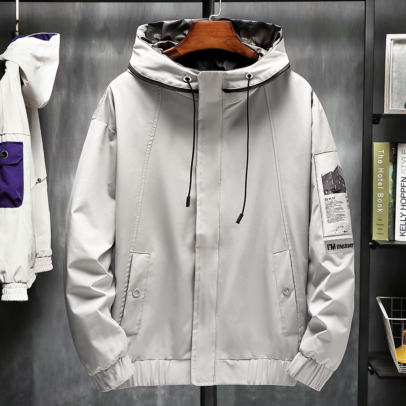 Men Jacket Fashion Hooded Jackets Korean Casual Youth Bomber jackets J855 | BigBuy360 - bigbuy360.vn