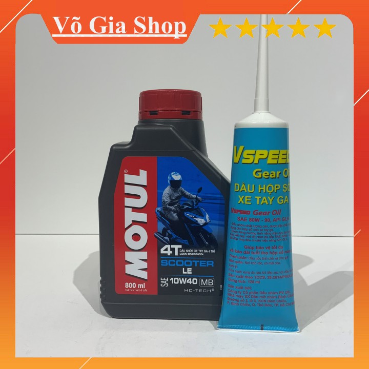 Nhớt MOTUL SCOOTER LE 10W40 800ml -  Nhớt xe tay ga cao cấp chính hãng