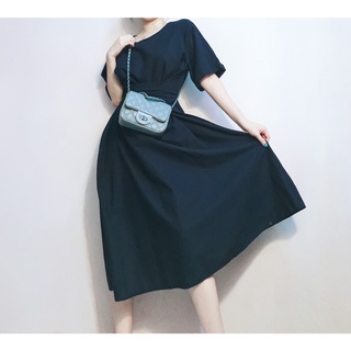 Đầm midi xoè cột dây hàn quốc