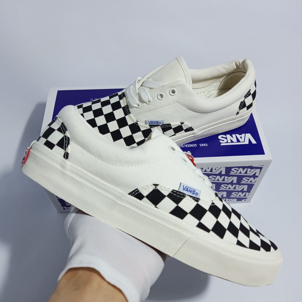 Giày Sneaker Vans Caro Buộc Dây Cao Cấp Dành Cho Nam Nữ Dễ Phối Đồ
