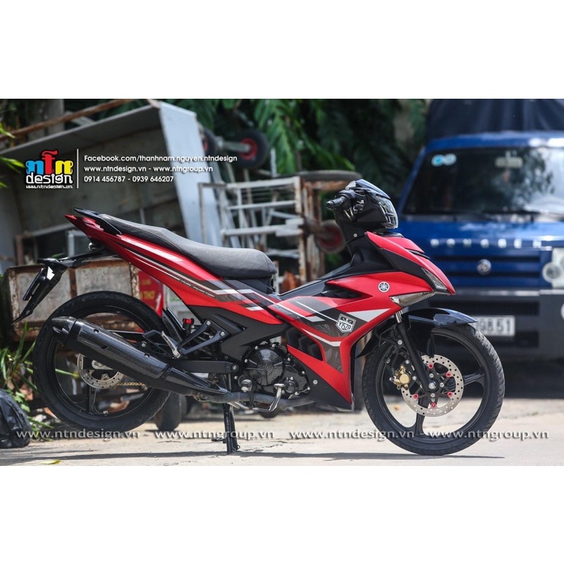 Dàn áo Exciter 150 đỏ đen tem Y15zr phiên bản 2022