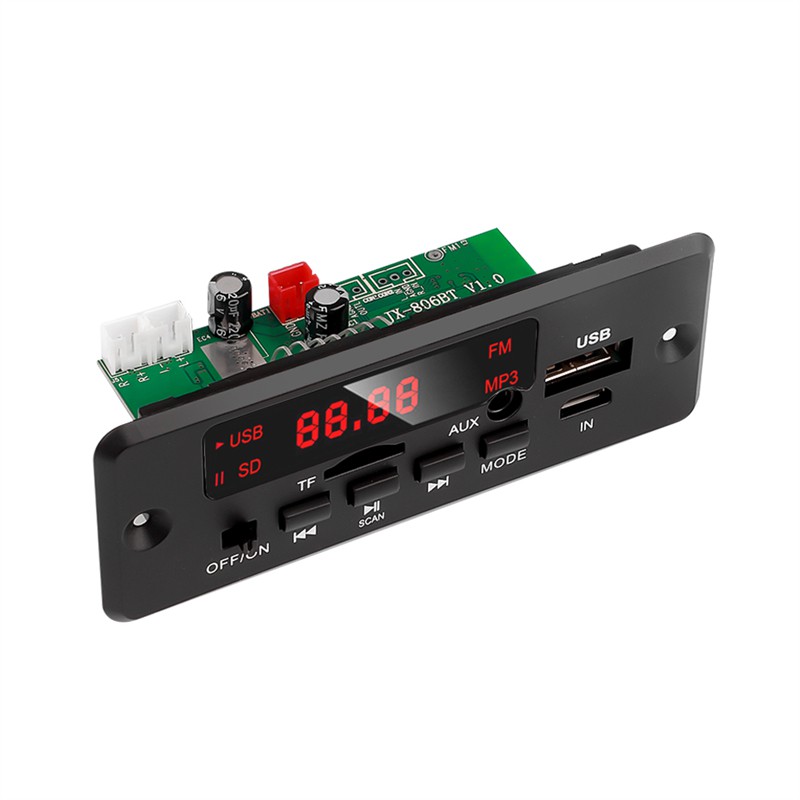 Bộ khuếch đại âm thanh không dây 2x25w dc 12v mp3 cho xe hơi