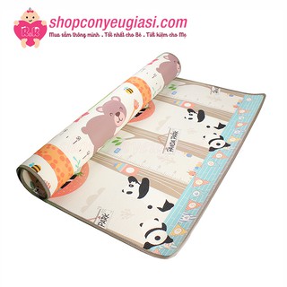 Thảm XPE 2 Mặt Chống Thấm Cho Bé Chơi 1,8m x 1,5m Dạng Cuộn Tròn - Họa Tiết Ngẫu Nhiên