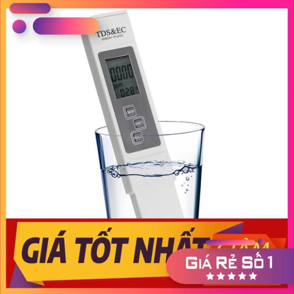 Bút thử nước 3 trong 1 TDS & EC + Tặng kèm giấy quỳ tím