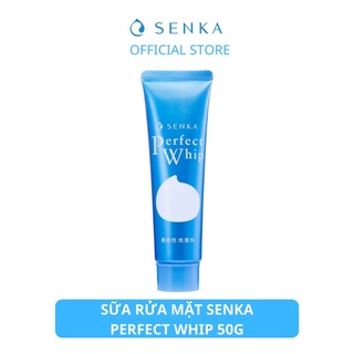 sữa rửa mặt trắng da tạo bọt senka perfect whip 50g