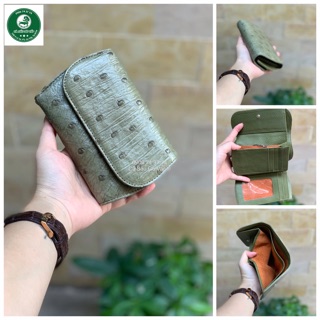 VÍ GẤP 3 DA ĐÀ ĐIỂU MINI - CÁ SẤU GÒ VẤP