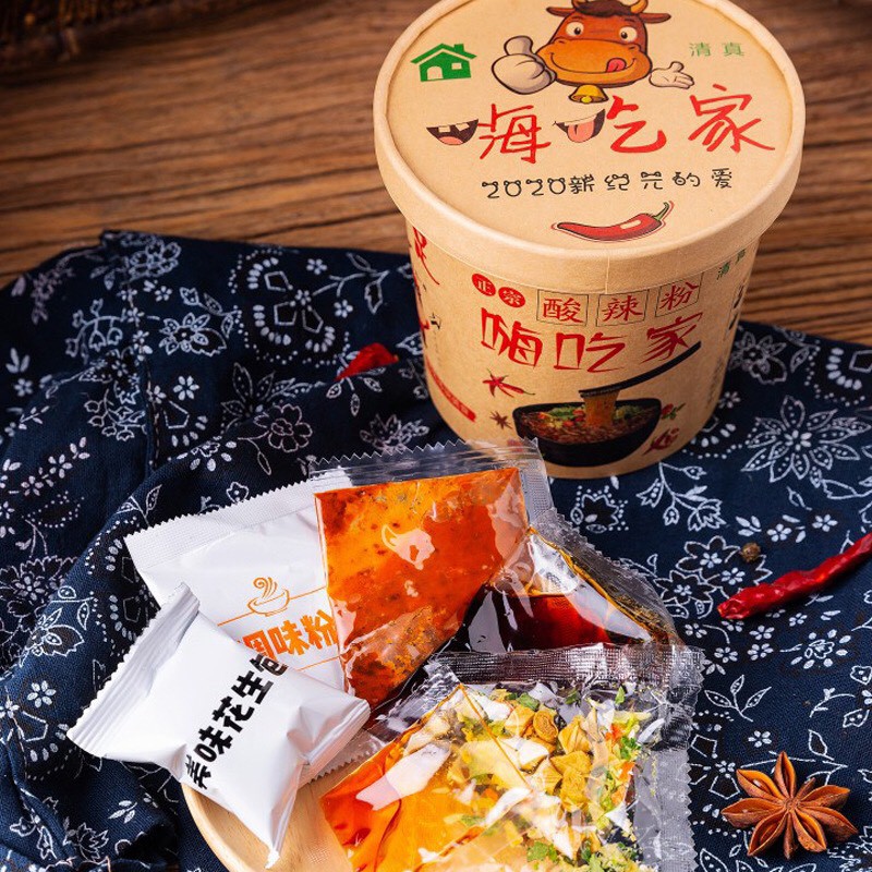 Thùng miến chua cay Trùng Khánh, miến ăn liền siêu ngon