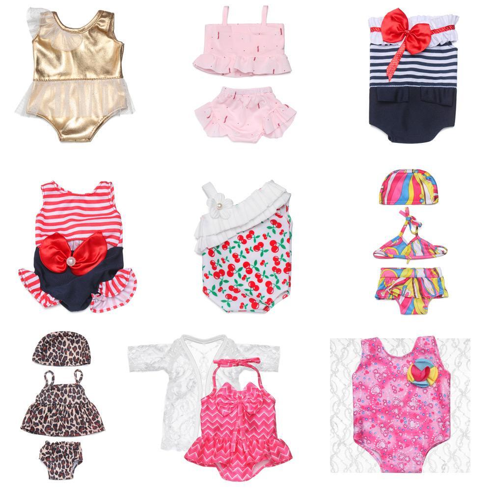 LAYOR1 Bikini 18Inch Trang Phục Đi Biển Cho Búp Bê