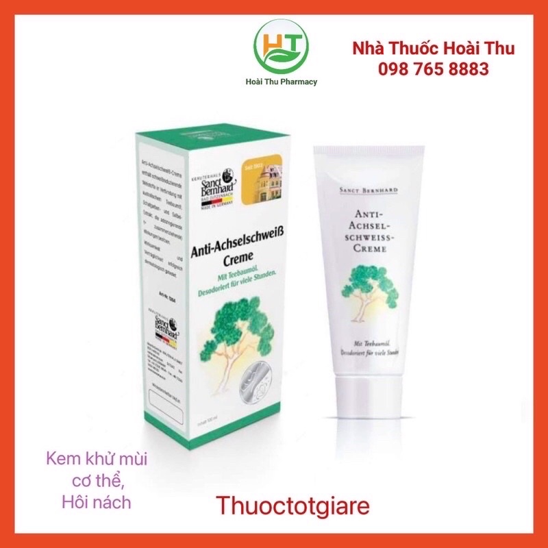 Anty Achsel Schweiss Cream - Khử mùi cơ thể,mùi hôi nách ,ngăn tiết mồ hôi (typ 25 ml)