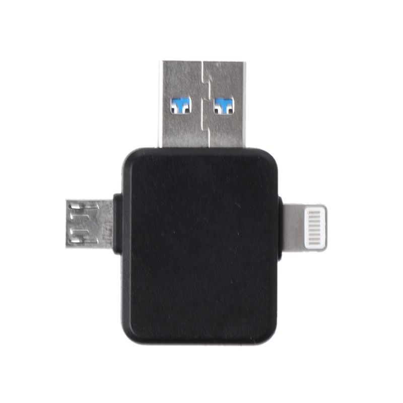 Đầu Chuyển Đổi Cổng Type C Sang Usb + Micro Usb + 8 Pin Cho Iphone Samsung Xiaomi Android