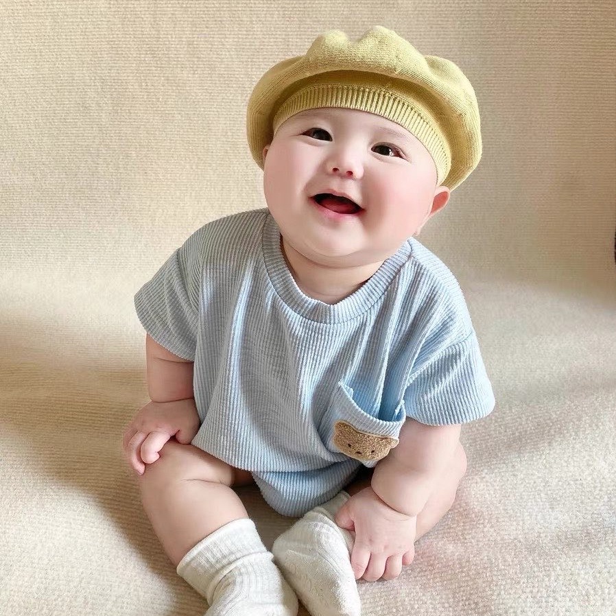Bộ Đồ Thời Trang Mùa Hè 2 Món Xinh Xắn Dành Cho Bé 0-3 Tuổi